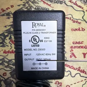 260043001 ROYAL Ac Adapter Male Barrel Plug