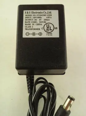 S & S Electronics Co. Ltd. Uc1000-12 And 12v 1000ma Transformer Adapter Black Barrel Jack