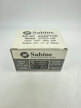 Sabine 27vct-120 Ac/ac Adaptor 120v 600hz 30w