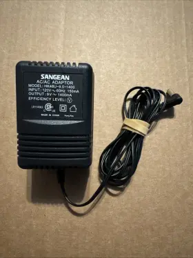 Sangean Hk48u-9.0-1400 Genuine Ac/dc Adapter 9.0 Volts 1400ma - Works