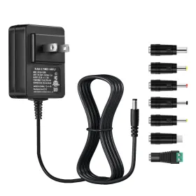 Security-01 1501000 15v 1a Power Supply Adapter 15 Volts 1 Amps With 11 Tips For 300m