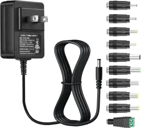 Security-01 15v1a Security-01 Universal Ac Adapter 15v 1a Power Supply With 11x Black