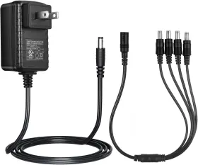 Security-01 Fj-sw126g1202000u Security-01 Ac 100-240v To Dc 12v 2a Power Supply 1-pack Splitter Black
