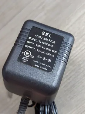 Sel Tl12500d-08 Ac/dc Adapter Power Supply Output 12v 500ma