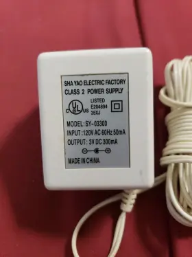 SY-03300 SHA YAO ELECTRIC FACTORY Power Supply Charger