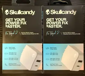 Skullcandy S7fpz-p918 2/ 19.99 Inch Fix Rapid 2 Dual Port 18w Ac Adapter Skullcandy S7fpz-p918 2/ 19.99 Inch Fix Rapid 2 Dual Port 18w Ac Adapter