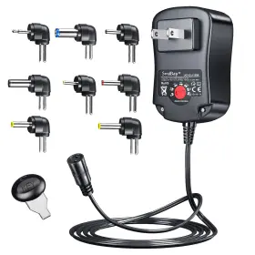 Soulbay 712809492701 15w Universal Ac Adapter 3v 4.5v 5v 6v 7.5v 9v 1500ma 12v 1250ma Dc Switching