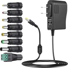 Soulbay Byx2-1202000 12v 2a Power Supply Regulated 12 Volt Dc Adapter With 8 Tips Dc12