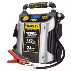 Stanley 445047263262 1400 Peak Amp Automotive Jump Starter With Portable Power 2.1a Usb 120 P