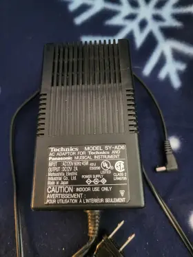Technics Sy-ad6 Ac/dc Adapter 12v Black For Panasonic Musical Instrument