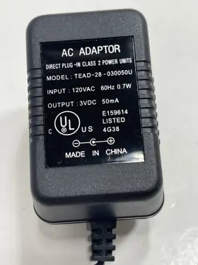 Technics Tead-28-030050u Model Tead Tead-28-030050u Ac Adapter Power Supply
