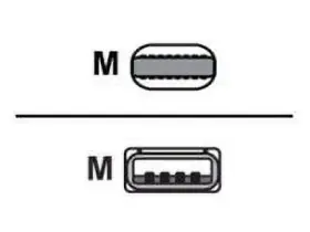 Total Micro Mxly2am-a1m-tm Mxly2am/a1mtm 3.3ft To Usb-a Cable