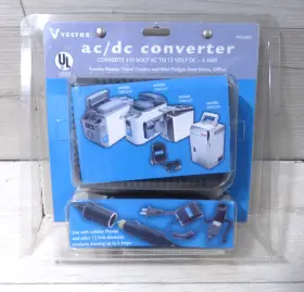 Vector Tvec002 New Travelmate Ac/dc Converter 120v Ac To 12v Dc 6amp 70w Model