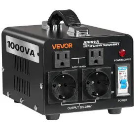 Vevor 197988702184 Voltage Converter Transformer 1000va Heavy Duty Step Up/down Power Tr Vevor 197988702184 Voltage Converter Transformer 1000va Heavy Duty Step Up/down Power Tr