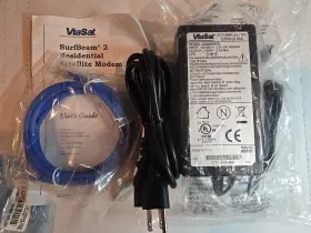Viasat Hp-ow080043 Genuine Ac Power Supply Adapter Model 1077422 55v 1.47a