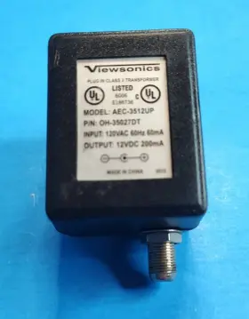 Viewsonics Aec-3512up 12vdc 200ma Catv Cable Tv Coax Signal Booster Transformer Ac Adapter