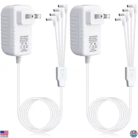 Visit The Umigy Store Meq-230717-d 4.5v Power Adapter 2 Pcs For Lemax Lights Ac/dc Micro Lighting White