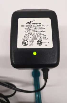 Westell A31109c Ac Power Supply Adapter Model Class 2 Vg Condition - Tested