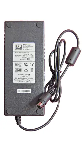 Xp Power Veh150ps24 Genuine 4-pin 24v / 6.25a Round Adapter
