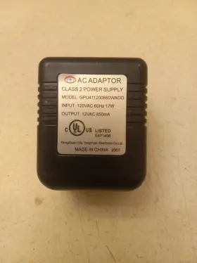 Yang Yuan Gpu411200850waoo Power Adapter Model # Output Ac 12v 850ma