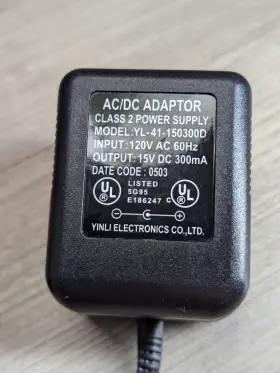 Yinli Electronics Yl-41-150300d Ac/dc Adapter Power Supply Output 15v 300ma
