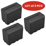 Lot Of 3 Pcs - Kapaxen Np-f970 Li-ion Batteries For Sony Camcorders. Fixed Price $65.00.
