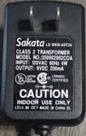 Sakata Ls-10936-adt2a 9v Ac/dc Adapter Black Us Plug Barrel Connector. Fixed Price $12.75.
