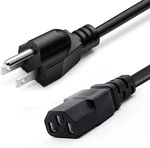 Kado 3 Prong Ac Power Cable 1.5m, 5 Feet 125 Volts 10 Amps Cord Black. Fixed Price $8.16.