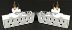 2x Swivel 3 Outlet Triple Ac Wall Plug Power Tap Splitter 3-way Electric Adapter. Fixed Price $14.49.