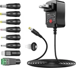 Universal 12w Ac/dc Adapter 3-12v Switching Power 8 Tips 5.5x2.1mm Microusb Led. Fixed Price $23.81.