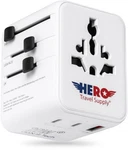 Hero International Travel Power Adapter Universal Plug For Europe, Uk, Us, .... Fixed Price $36.74.