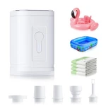 Inflatables Portable Air Pump Electric Mini Type C Rechargeable For Toys White. Fixed Price $25.99.