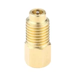 Aupoko R12 To R134a Adapter Conversion Quick 1/4" Female X 1/2" Male, Gold. Fixed Price $12.99.
