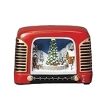 Lighted Musical Radio, Vintage, Character Rotation By Roman. Fixed Price $113.95.