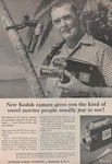 Vintage 1950's Eastman Kodak - New Camera Cine-kodak Turret K-1000 1957 Print Ad. Fixed Price $9.95.