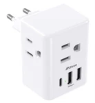 Mifaso Ismart European Intl Travel Power Plug Adapter 6-in-1 Outlet Extender Usb. Fixed Price $9.99.