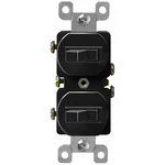 Duplex Double Toggle Light Switch, Single Pole, Side Wiring, Copper Wire Only, G. Fixed Price $16.89.
