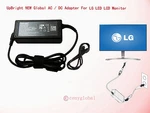 19v Ac-dc Adapter For Lg Led Lcd Monitor 19" 20" 22" 23" 24" Series Power Supply. Fixed Price $12.99.