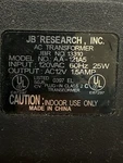 Jb Research Ac Adapter Aa-121a5 / 13310 Ac12v 1.5amp Genuine Oem. Fixed Price $14.06.