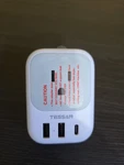 New Tessan White/gray Travel Plug Adapter Ts-161-uk-c Free Ship. Fixed Price $14.75.
