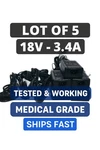 Lot Of 5 Original Ault Mw174kb1800f04 Medical Power Adapter Charger 18v 3.4a. Fixed Price $50.00.