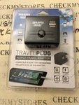 New Sharper Image World Travel Adapter Dual Usb,2.1 Amps,use 150 Countries. Fixed Price $19.99.