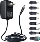 Ul Listed 12v 3a/3000ma 6ft Power Supply Adapter With 8 Tips, Ac To Dc 36w 2.5a. Fixed Price $23.99.