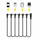 Fite On 6-way Daisy Chain Cable For Electric Guitar Effect Pedal Power Adapter. Fixed Price $10.77.