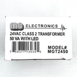 Mg Electronics Mgt2450p 24vac Class 2 Transformer 50 Va With Led. Fixed Price $8.00.