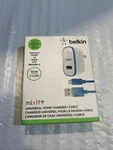 Belkin Micac Chgr2.1auvsw4 Microusb Cblblu Input Voltage 240 Volts Output Voltag. Fixed Price $14.99.