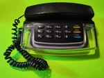 Radio Shack 80's Krystalite Blue Neon Clear Light Landline Phone 43-810. Fixed Price $22.50.