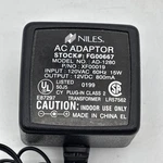 Niles Ac Power Adapter Ad-1280 Fg00667 Xf00019 12v Dc 800ma Mini Ts. Fixed Price $29.99.