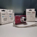 Sony Cyber-shot Dsc-w230 12.1mp Digital Camera Red, 2 New Batt & Charger No Card. Fixed Price $108.99.
