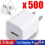 White 1a Usb Power Adapter Ac Home Wall Charger Us Plug For Iphone 5 6 7 8 Lot. Fixed Price $337.42.